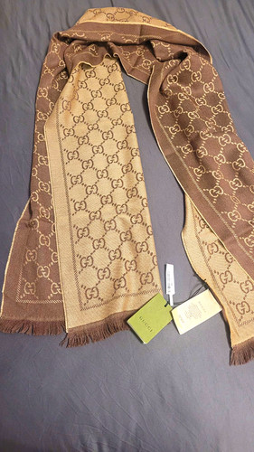 Gucci jacquard schal wolle - schal,