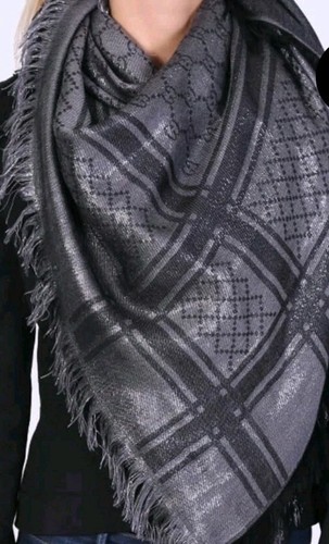 Gucci tuch metallic graphit - metallic, gg