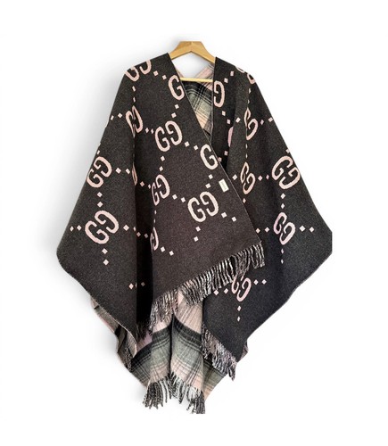 Gucci doppelseitiger poncho - doppelseitiger,